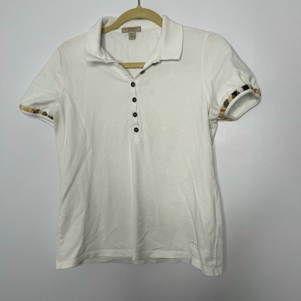 Burberry girls polo tee size large